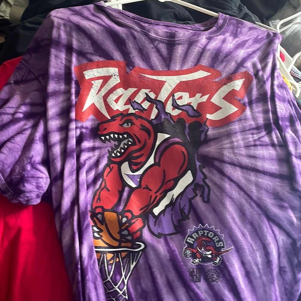 Mitchell n ness raptors tie dye size xl